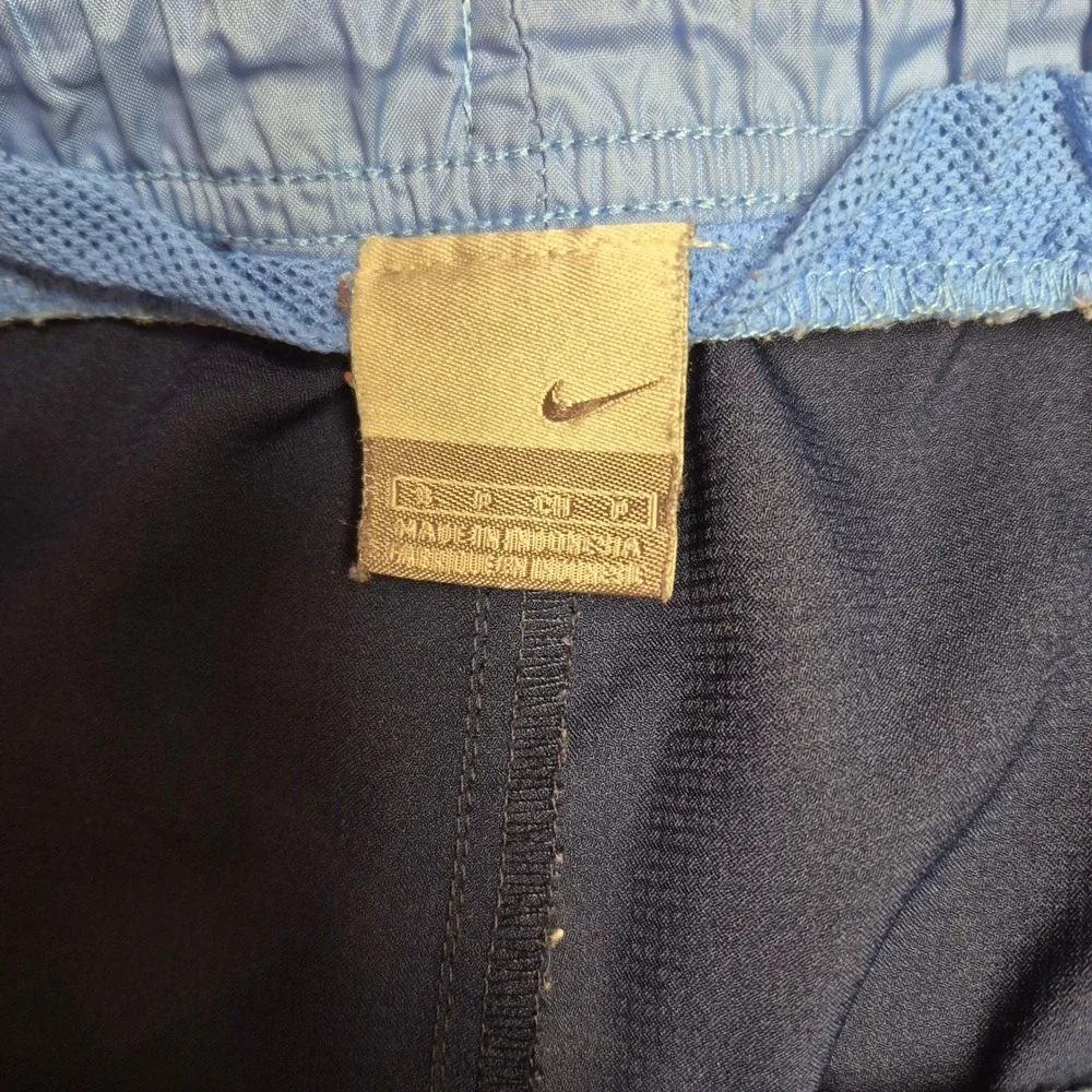 Nike Mens Navy Blue Cargo Swim Trunks Mesh Lined Board Shorts Size Small
